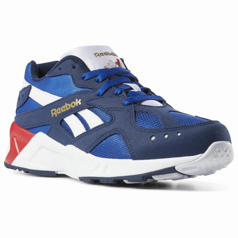 Tenisi Reebok Aztrek Barbati Bleumarin/Albastru Regal/Albi/Rosii Romania EZ8882CB